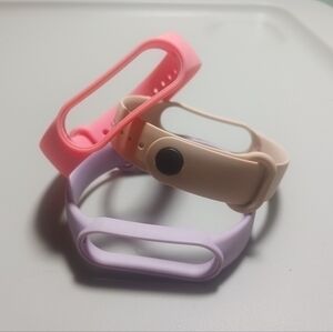 Silicone Strap Wristbands, Set of 3